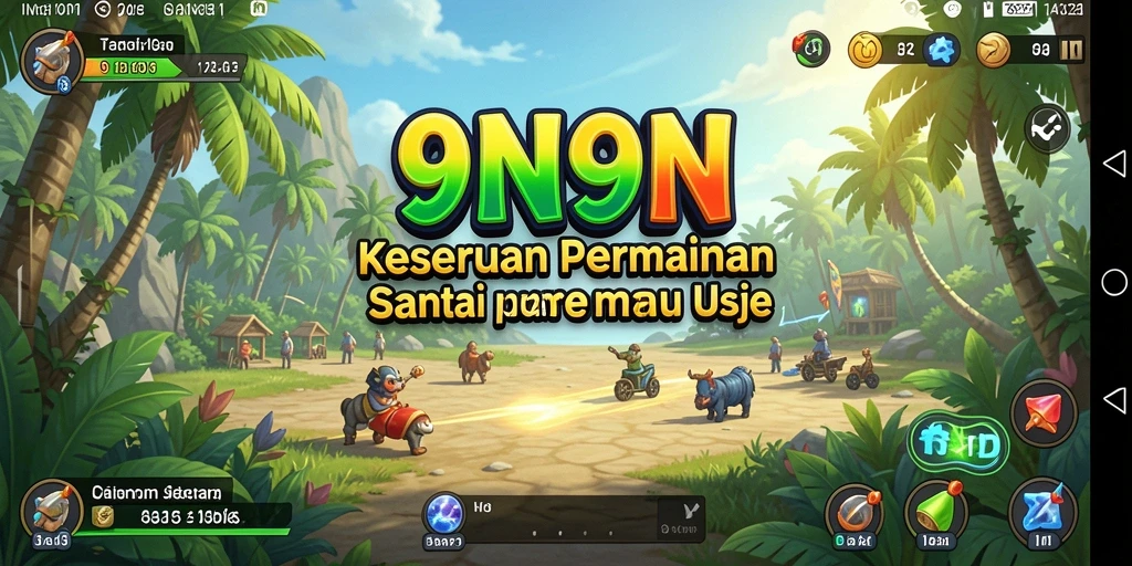 Screenshot gameplay <strong>9N9N</strong> yang menunjukkan keseruan bermain santai.