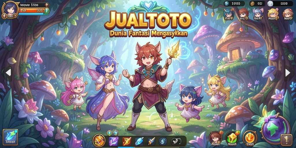 Screenshot JUALTOTO menampilkan karakter dan aksi penuh warna dari gameplay Anime.