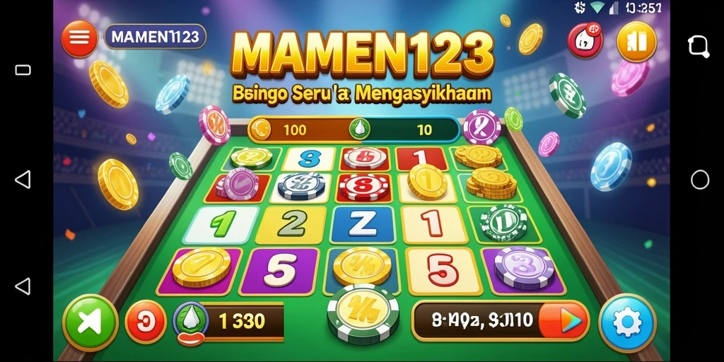 Tampilan gameplay MAMEN123 yang menegangkan dalam permainan Bingo.