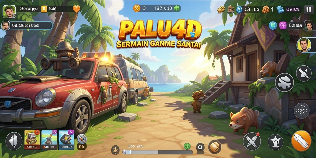 Tampilan gameplay seru PALU4D yang penuh warna.