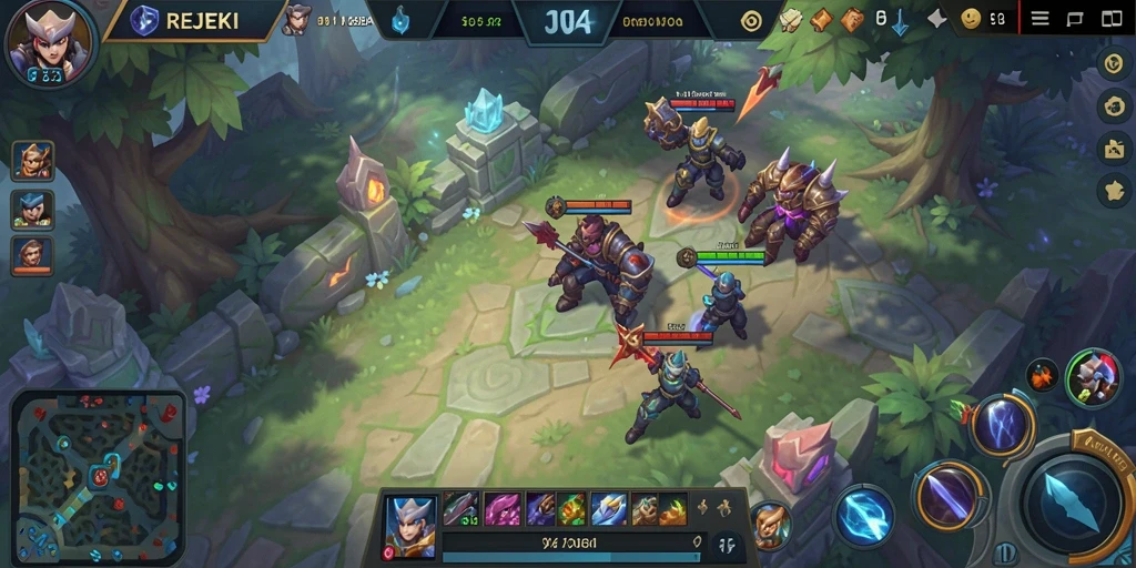 Tampilan menarik dari gameplay seru dalam REJEKI.