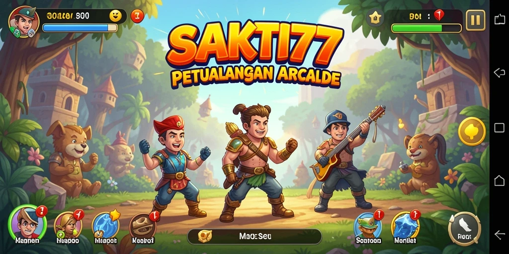 Tangkapan layar gameplay SAKTI77 menampilkan serunya aksi Arcade.