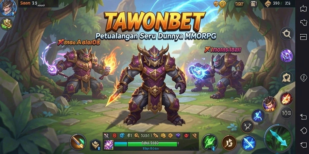 Tampilan gameplay TAWONBET yang memukau dan dinamis.
