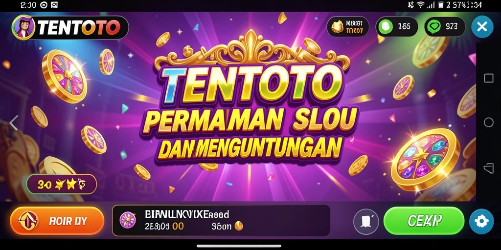 Tampilan gameplay TENTOTO yang menarik dan interaktif.