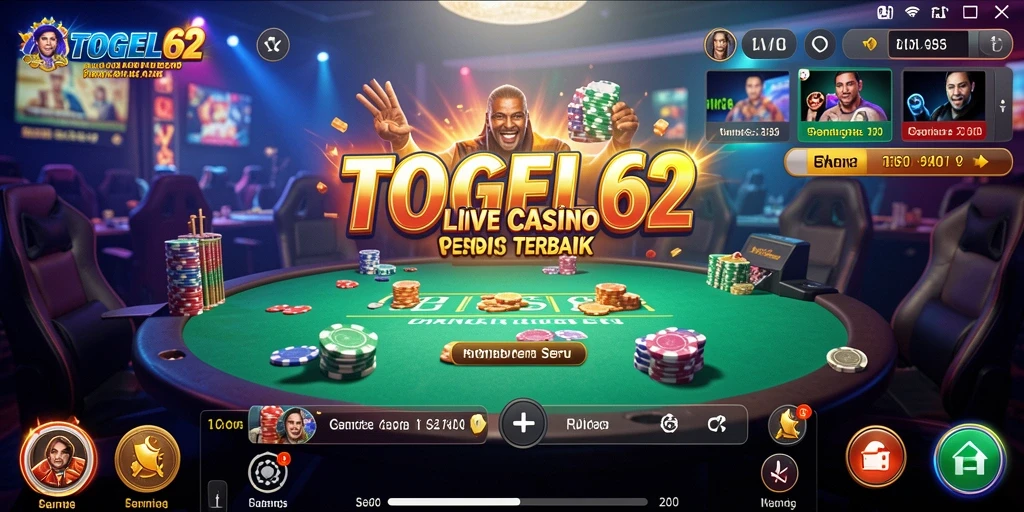 Gameplay seru TOGEL62 dalam kasino langsung yang menegangkan.