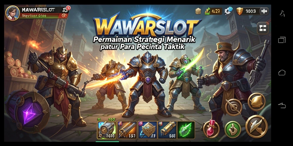 Tampilan gameplay WAWARSLOT yang menegangkan dan strategis.
