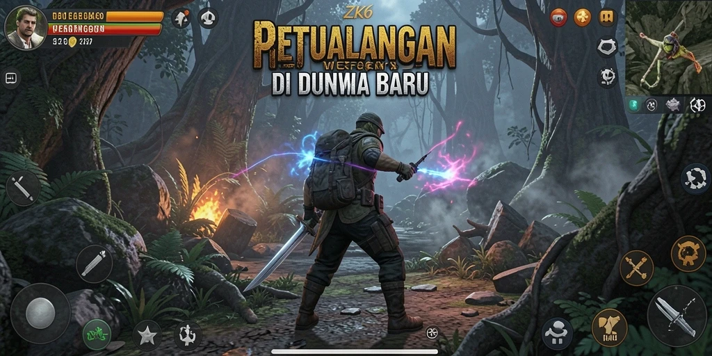 Tangkapan layar ZK6 menampilkan petualangan mendebarkan dengan grafik luar biasa.